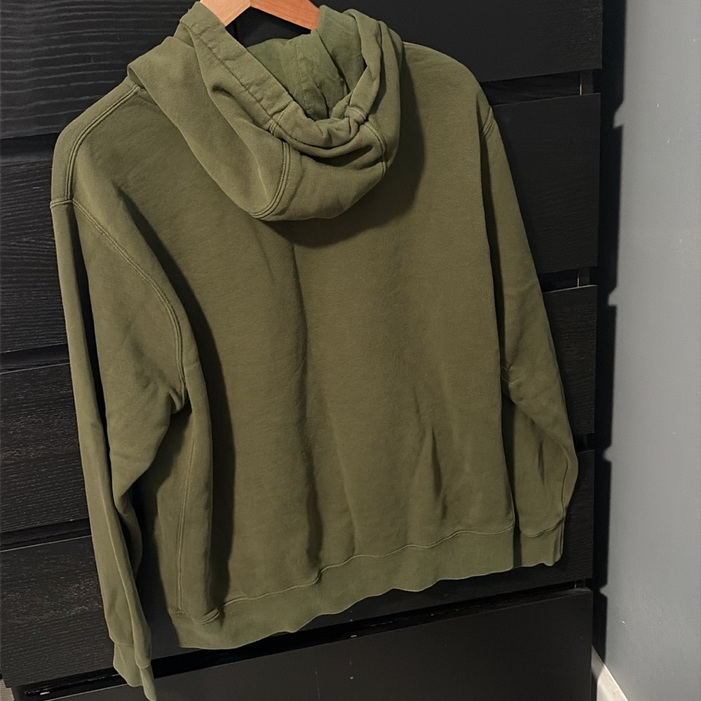 Nike Olive Green Men's Hoodie Sweatshirt - Picture 2 of 5